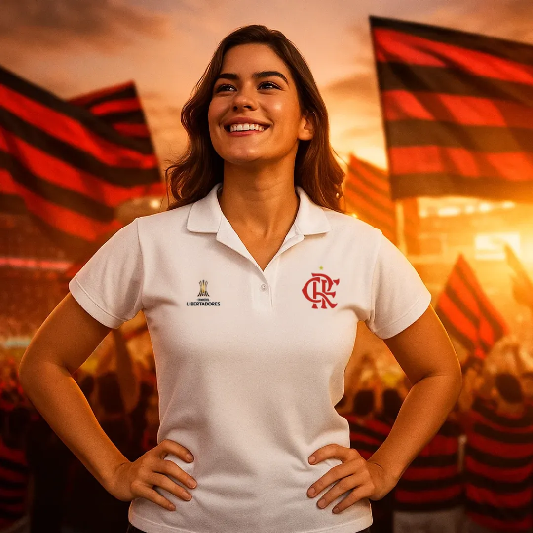 Camisa Polo Feminina - Flamengo Libertadores - Image 4