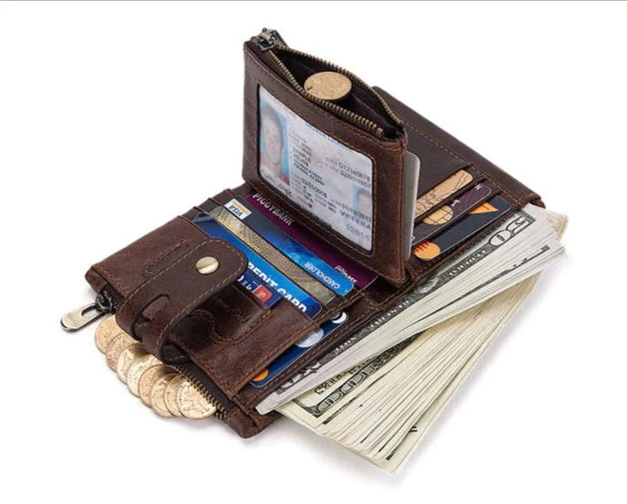 Carteira Jeep Anti Furto em Couro Modelo Kavis Bonwe - Image 6