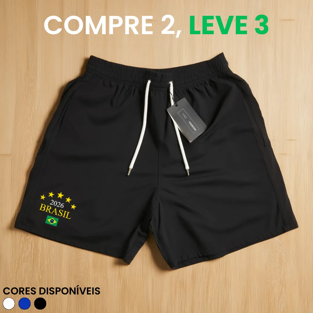 Kit 3 Shorts Brasil 2026 (COMPRE 2 LEVE 3) - Image 3