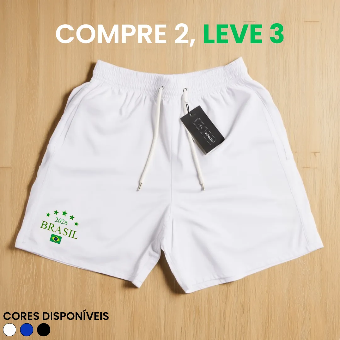 Kit 3 Shorts Brasil 2026 (COMPRE 2 LEVE 3) - Image 4
