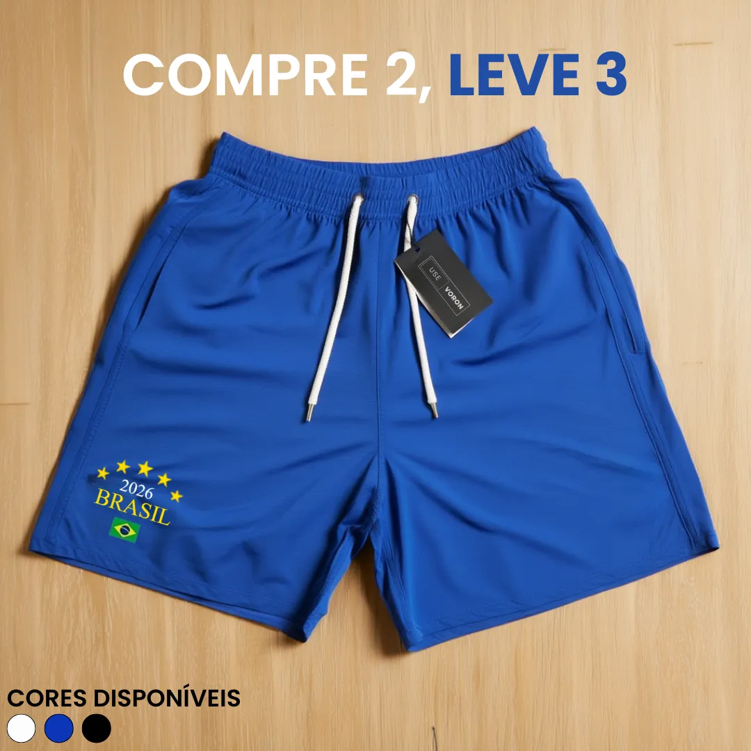 Kit 3 Shorts Brasil 2026 (COMPRE 2 LEVE 3) - Image 5