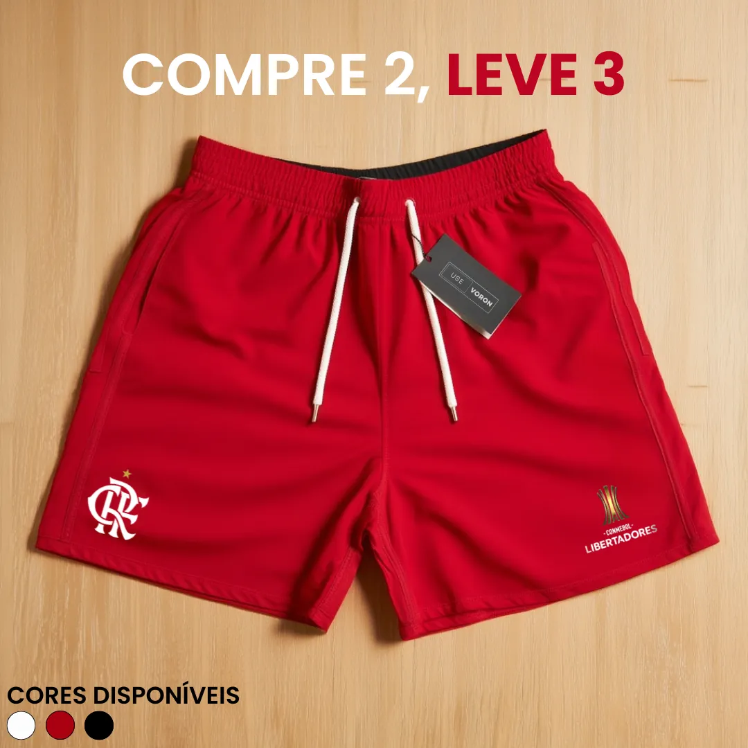 Kit 3 Shorts Flamengo Libertadores (COMPRE 2 LEVE 3) - Image 3