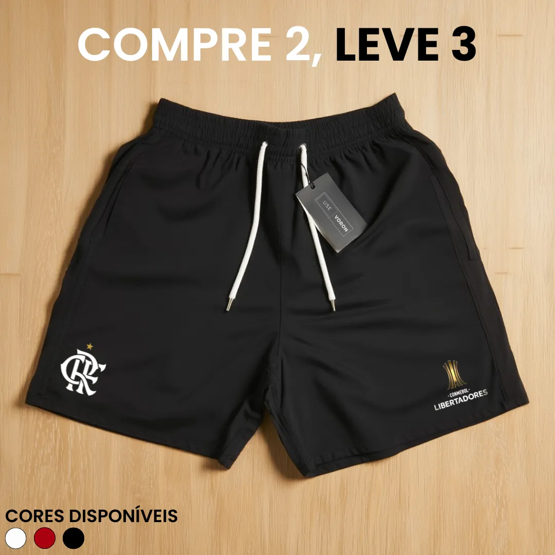 Kit 3 Shorts Flamengo Libertadores (COMPRE 2 LEVE 3) - Image 4