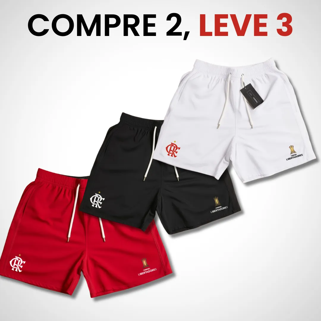 Kit 3 Shorts Flamengo Libertadores (COMPRE 2 LEVE 3) - Image 5