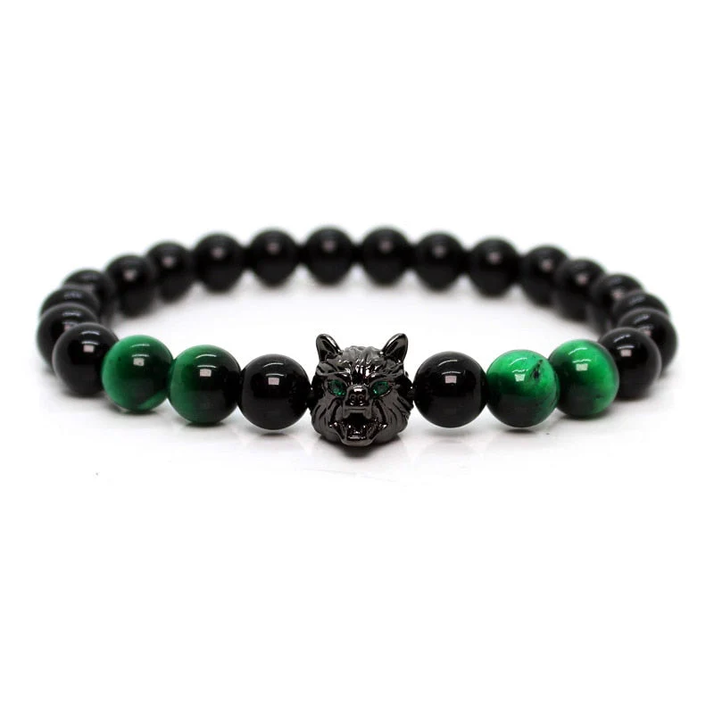 Pulseira de Pedras Lobo Green Wolf - Image 4