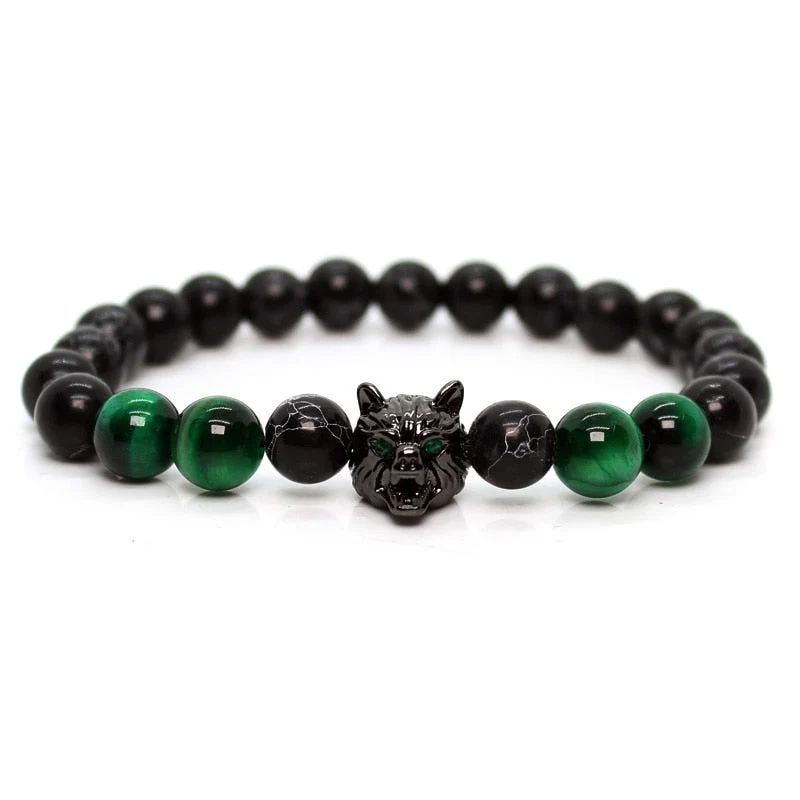 Pulseira de Pedras Lobo Green Wolf - Image 5