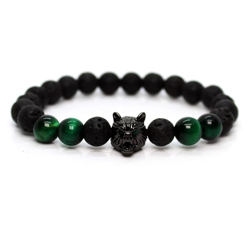 Pulseira de Pedras Lobo Green Wolf - Image 6